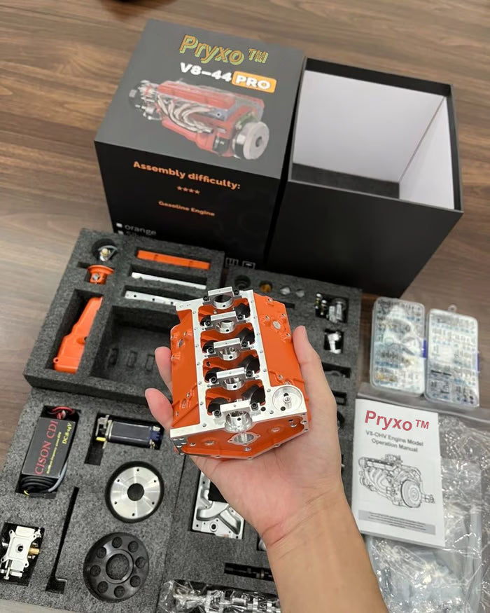 Gasoline OHV V8 Small-block Engine Model Kits